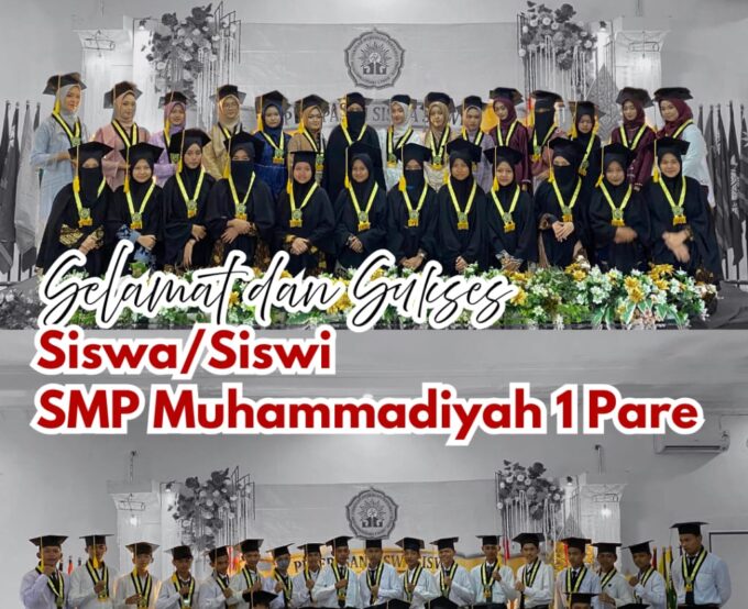 KHITMAD & MERIAH: Pelepasan Siswa Siswi SMP Muhammadiyah 1 Pare di Hotel Surya Kediri